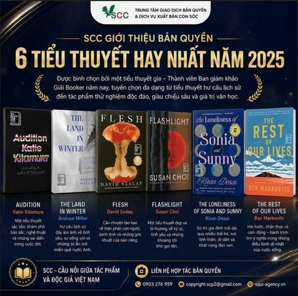 6 tiểu thuyết nổi bật trong shortlist Booker Prize 2025