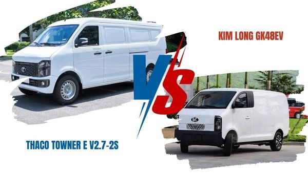 So sánh xe van điện Thaco Towner E V2.7-2S Và Kim Long GK48EV