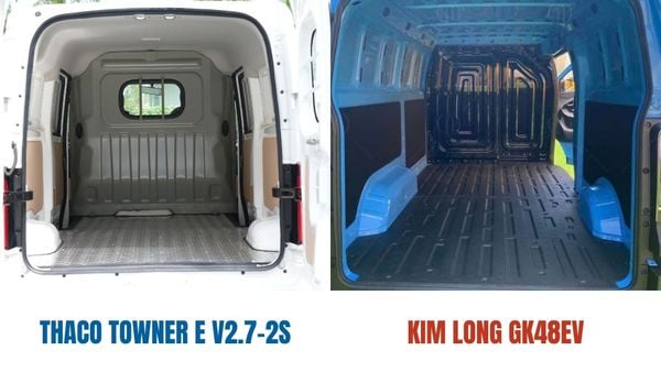 So sánh xe van điện Thaco Towner E V2.7-2S Và Kim Long GK48EV