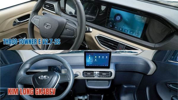 So sánh xe van điện Thaco Towner E V2.7-2S Và Kim Long GK48EV