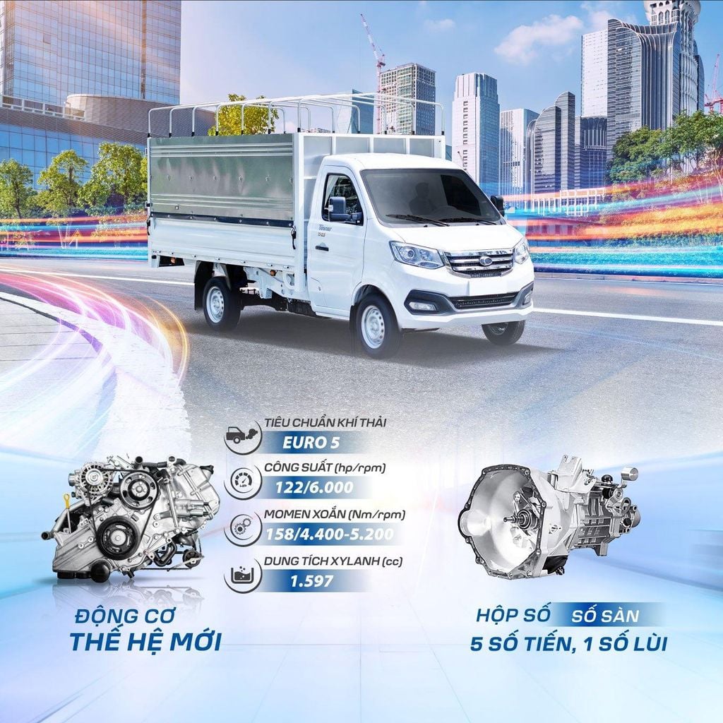 xe tải Thaco 1.2 tấn Towner T1-2.8