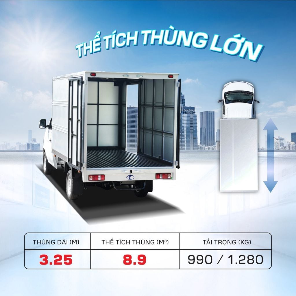 xe tải 1,25 tấn Thaco T1-2.8
