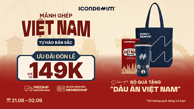 ICONDENIM MỪNG LỄ 2.9 – ƯU ĐÃI TỪ 149K CÙNG BỘ QUÀ TẶNG ĐẶC BIỆT