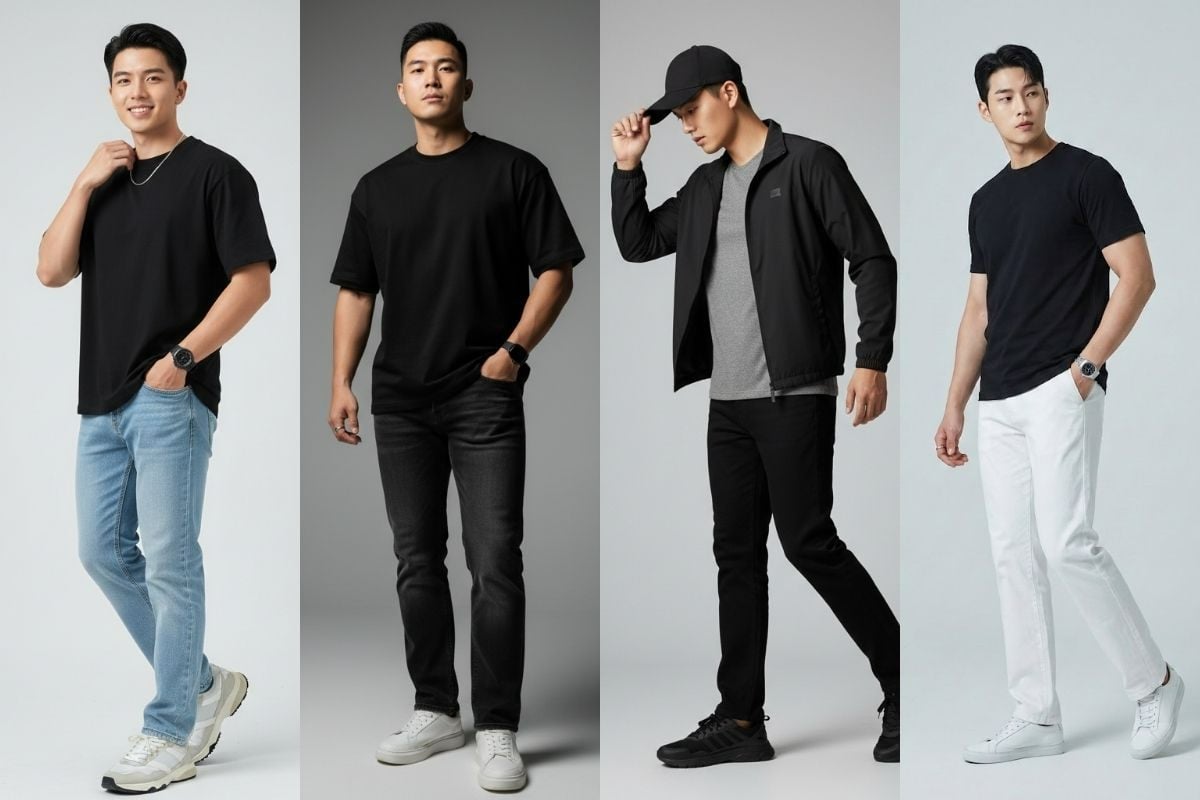 Áo Đen Phối Với Quần Màu Gì? Bí Quyết Mặc Đẹp Chuẩn Gu Cho Mọi Phong Cách