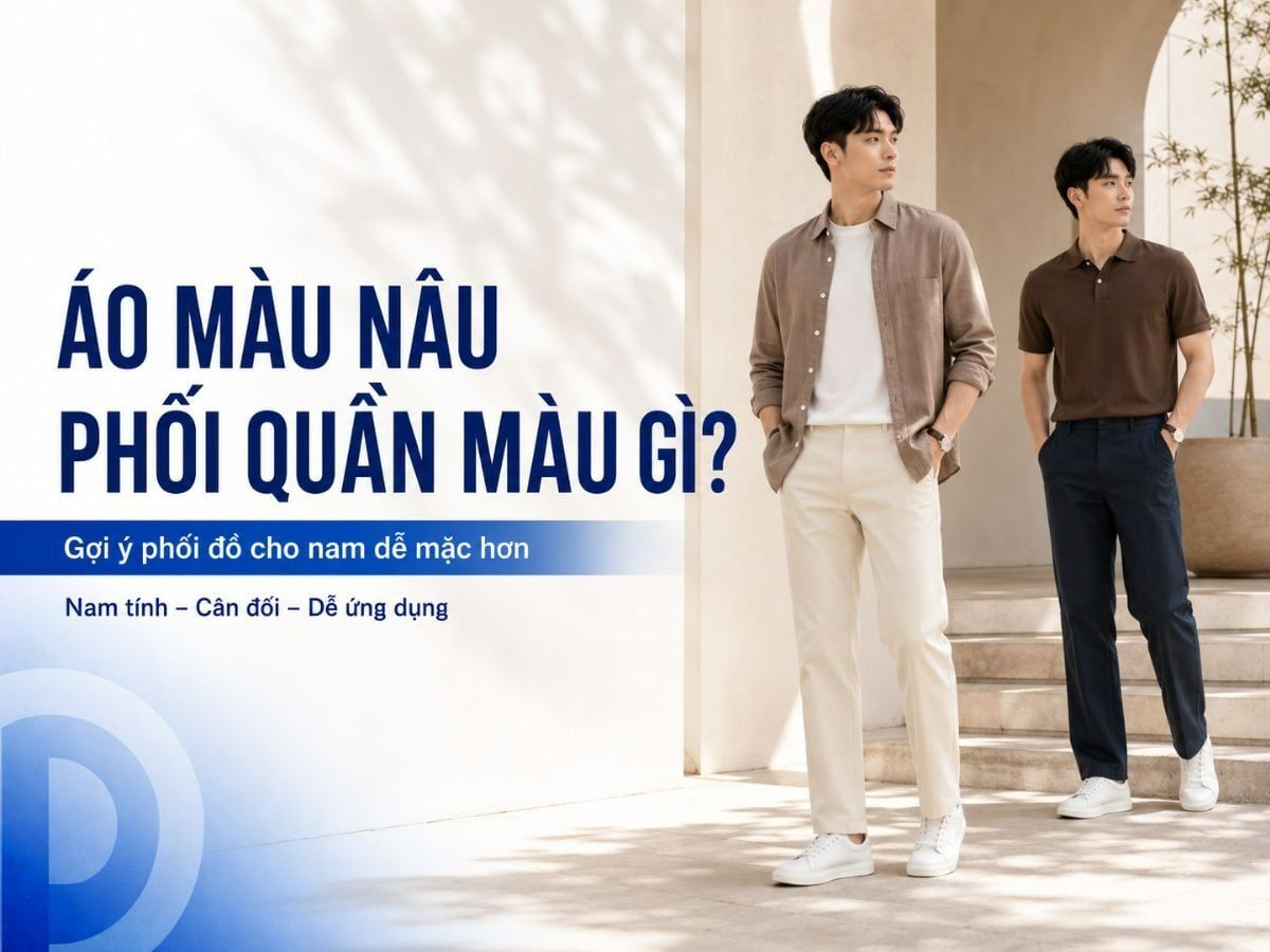 Áo màu nâu phối quần màu gì? 7 Cách phối đồ đơn giản mà đẹp