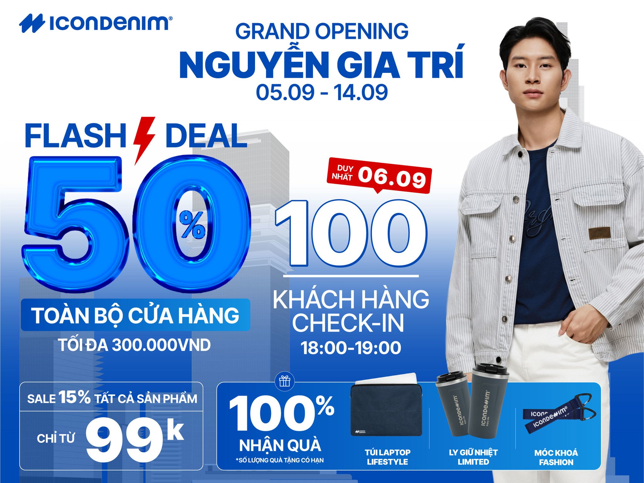 ICONDENIM Khai Trương Cửa Hàng Mới Tại Nguyễn Gia Trí