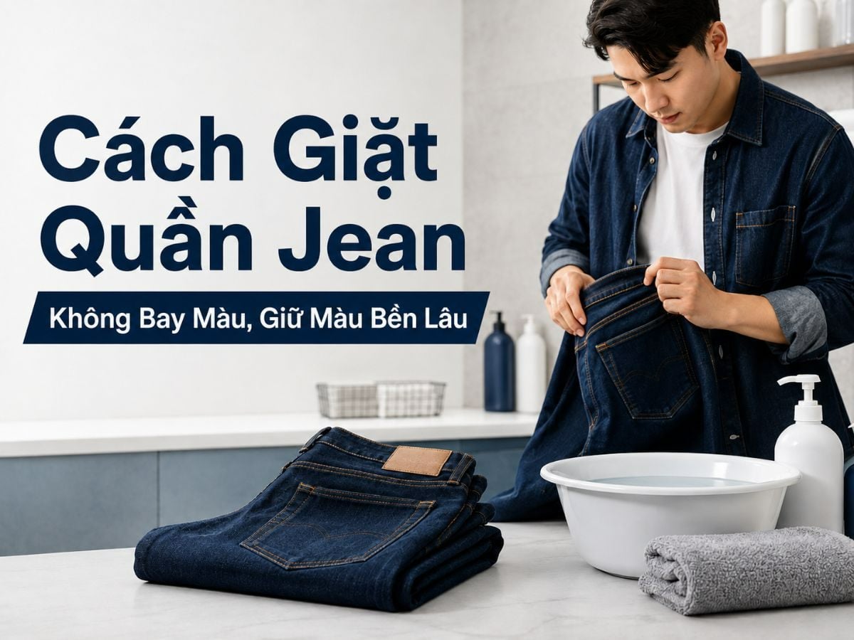 Cách Giặt Quần Jean Không Bay Màu, Giữ Màu Bền Lâu