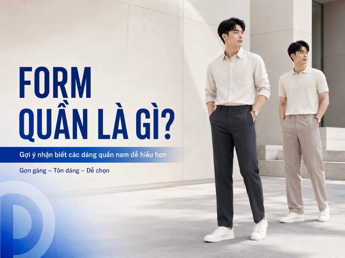 Form quần là gì? Cách phân biệt và chọn đúng dáng quần cho nam