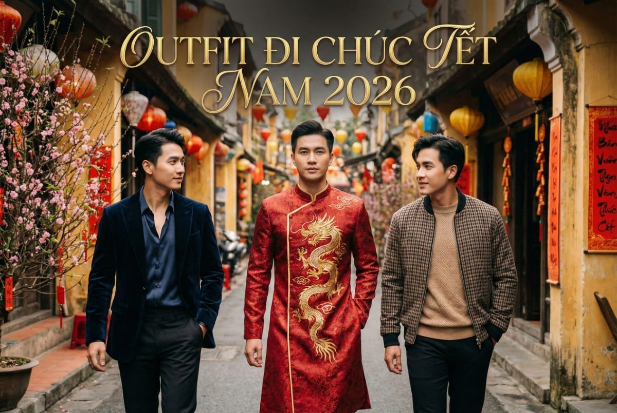 Outfit Đi Chúc Tết 2026 Cho Nam: Lịch Sự, Dễ Phối