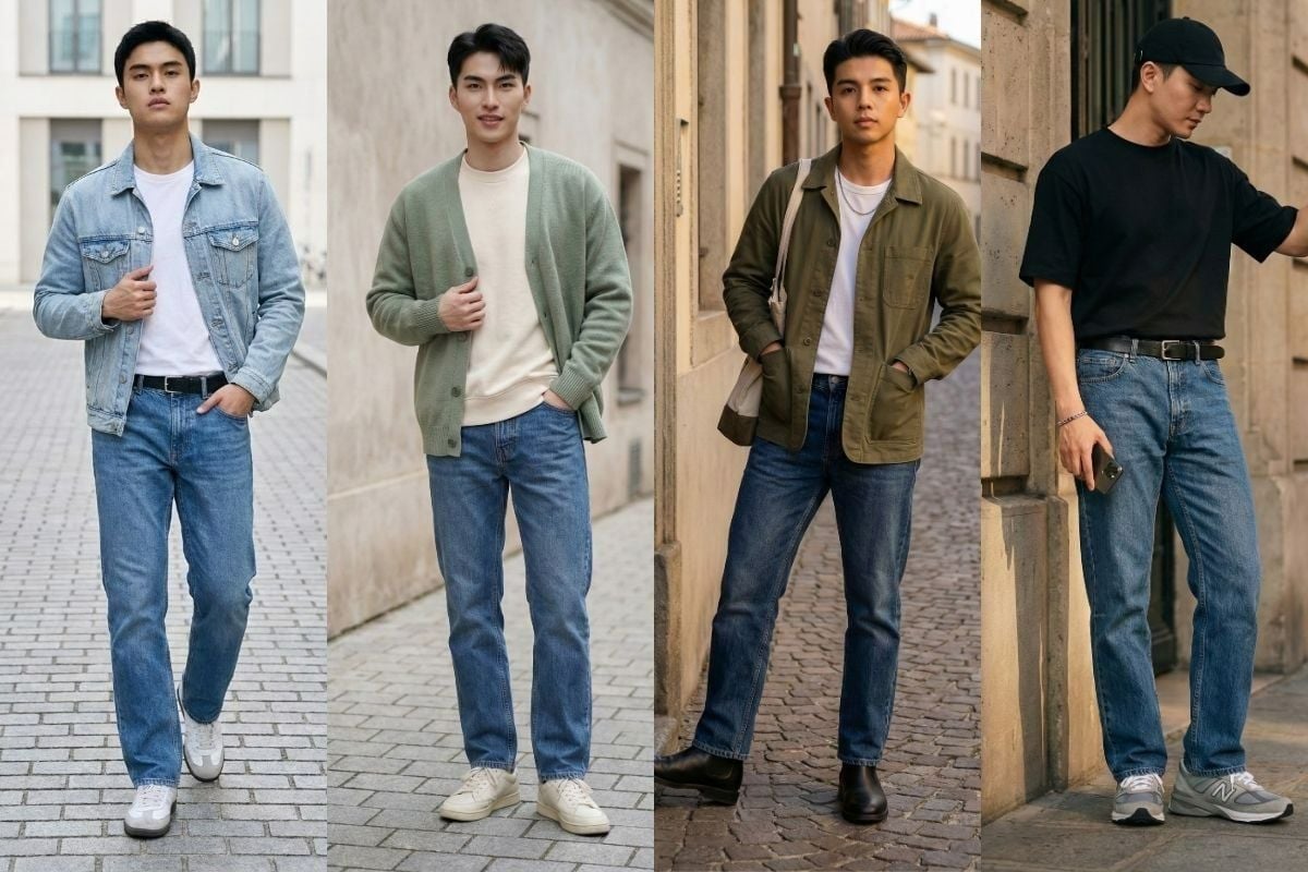 Quần jean ống đứng mặc với áo gì đẹp? Gợi ý 12 cách phối đồ