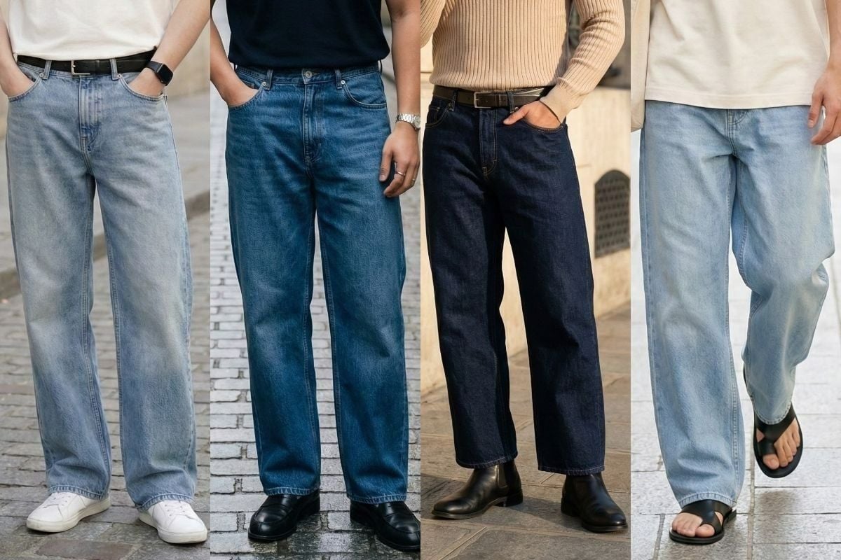 Quần jean ống rộng nên đi giày gì? 7 lựa chọn dễ áp dụng mỗi ngày