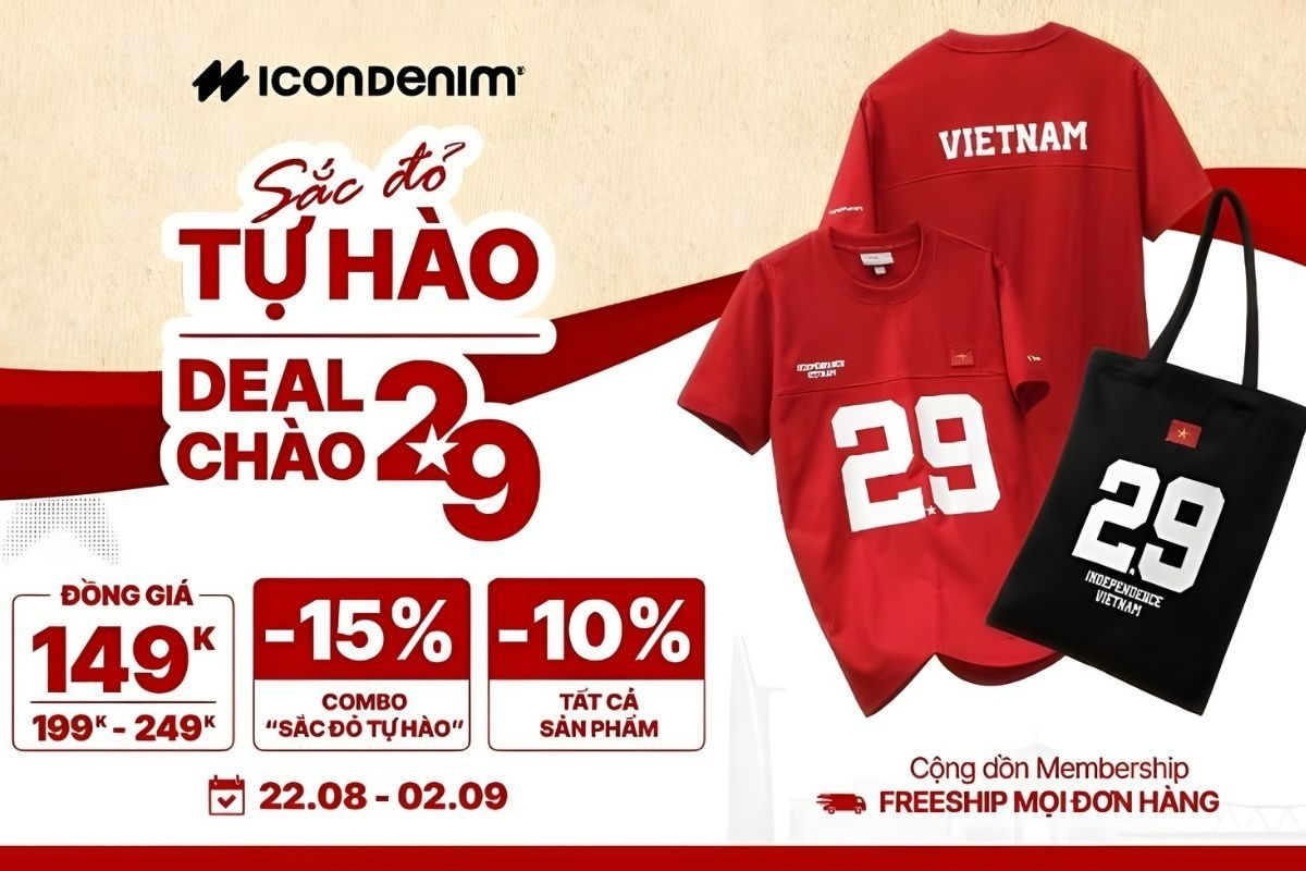 Khuyến mãi 2/9 - Săn sale 2/9 mừng ngày Quốc Khánh Việt Nam 2025