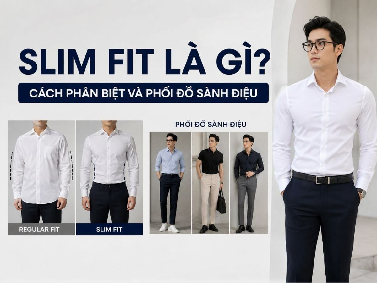Slim Fit Là Gì? Cách Phân Biệt Và Phối Đồ Nam Đẹp