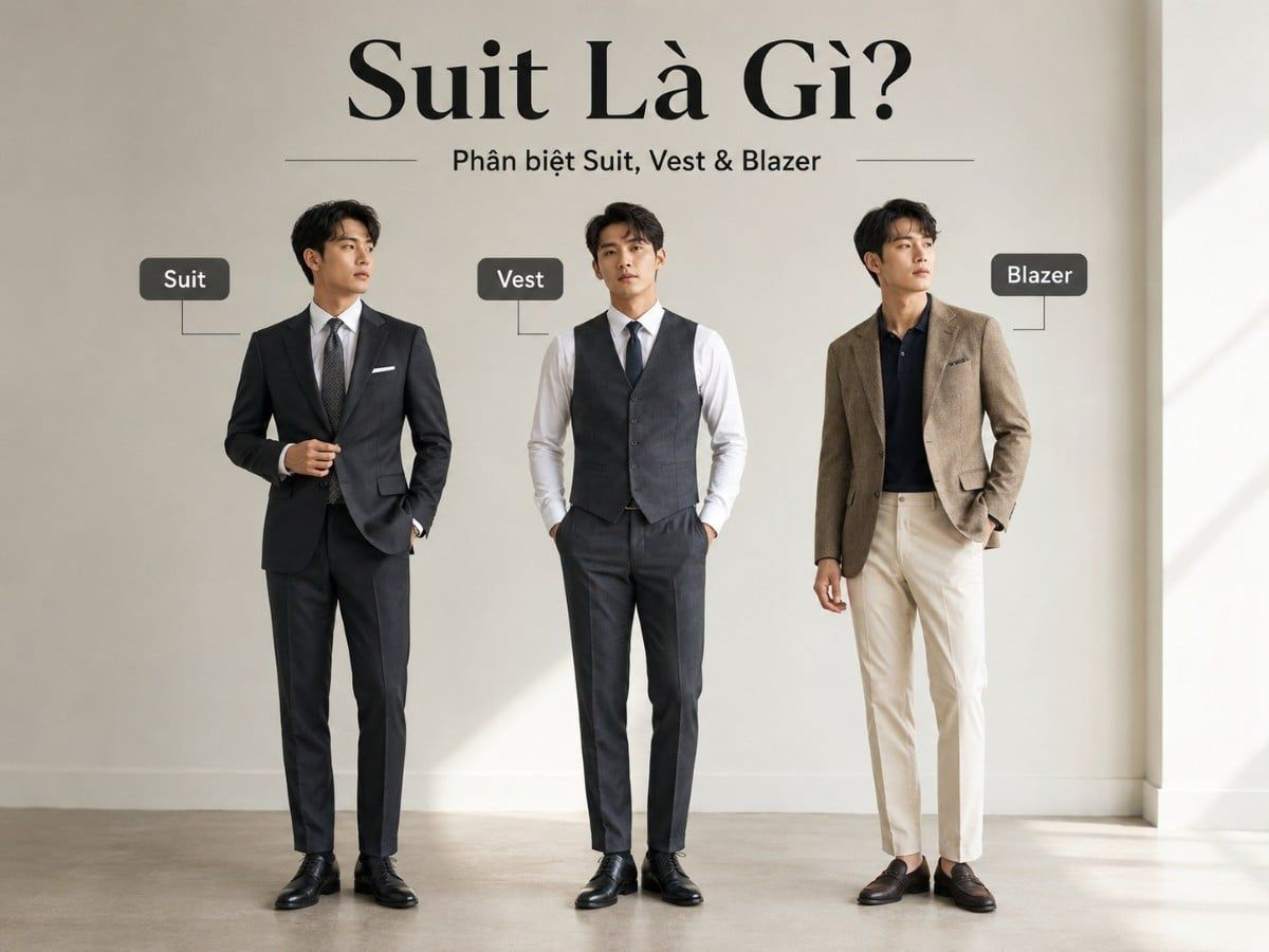 Suit Là Gì? Cách Phân Biệt Suit, Vest Và Blazer Cho Nam