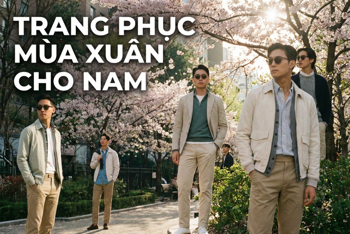 Trang Phục Mùa Xuân Cho Nam: Outfit Thanh Lịch, Dễ Ứng Dụng 2026