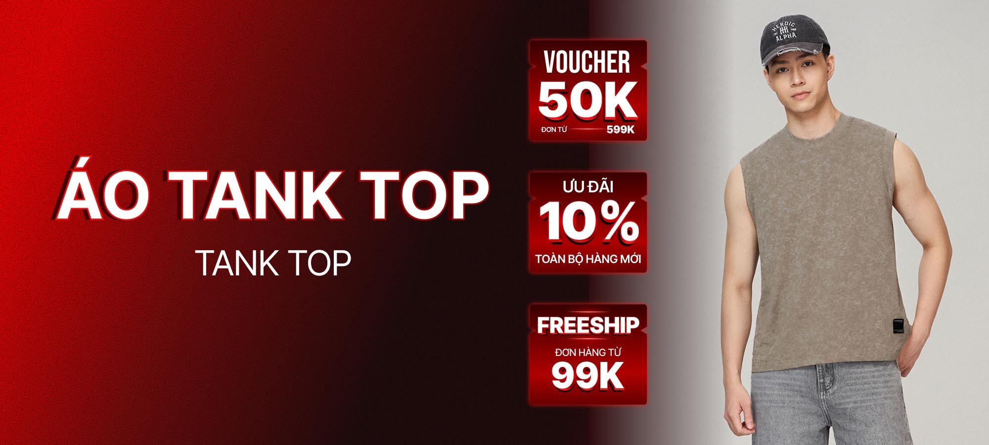 Tank Top - Áo Ba Lỗ Nam