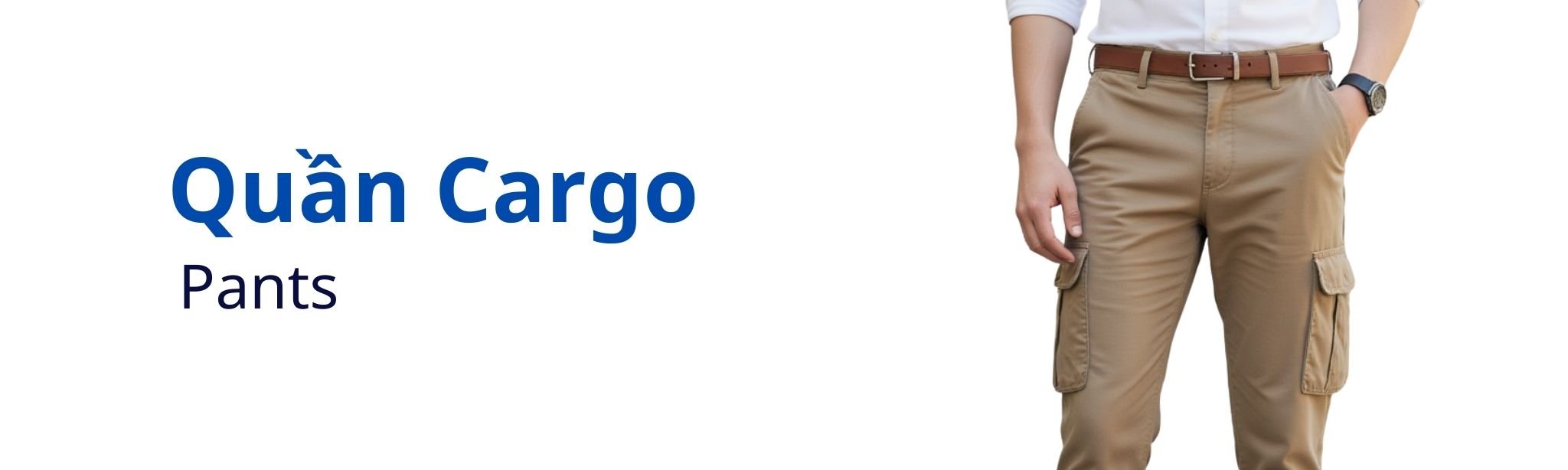 Quần Cargo Túi Hộp Nam