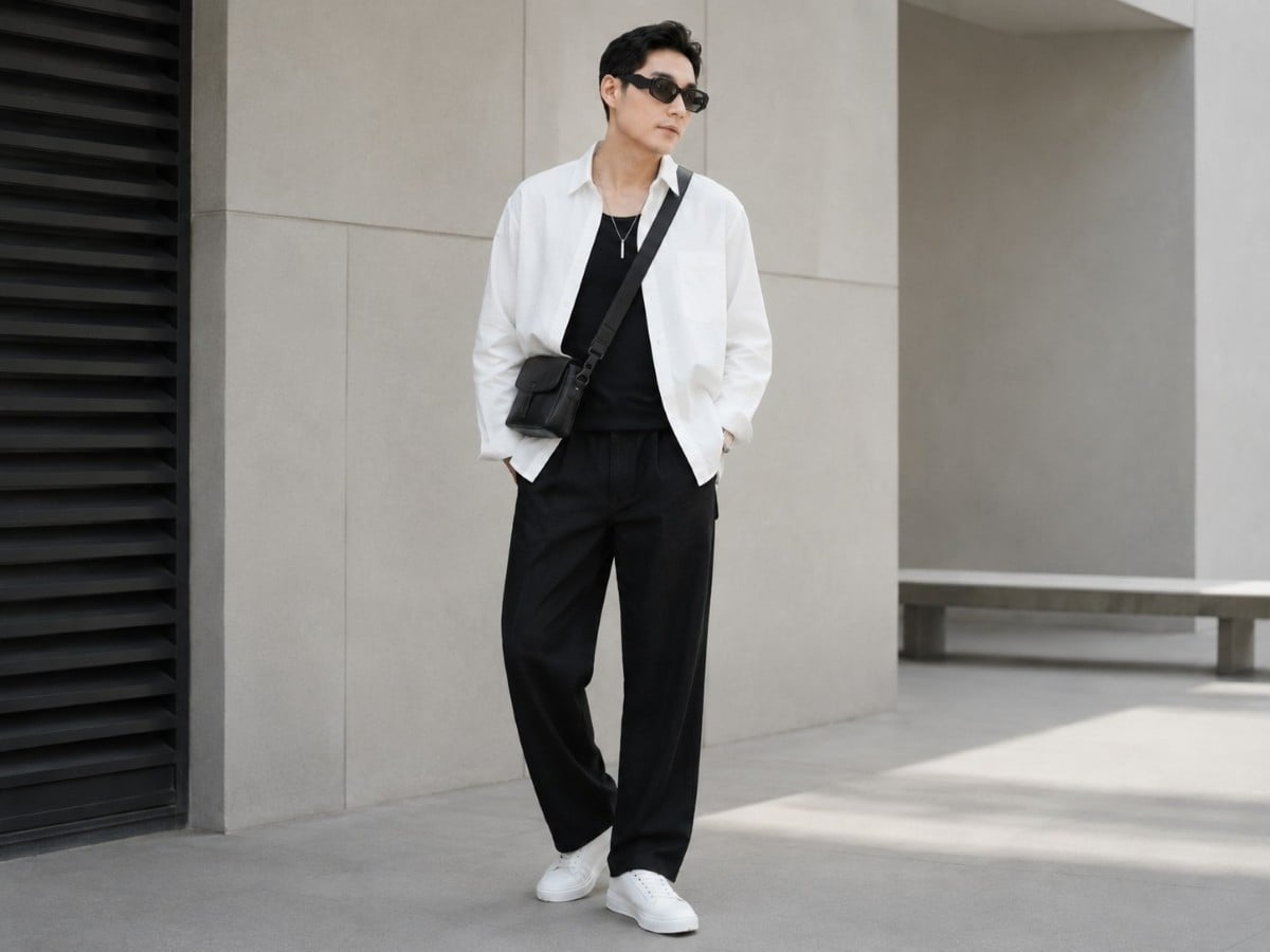 Fashionista làm mẫu ảnh hoặc lookbook thời trang