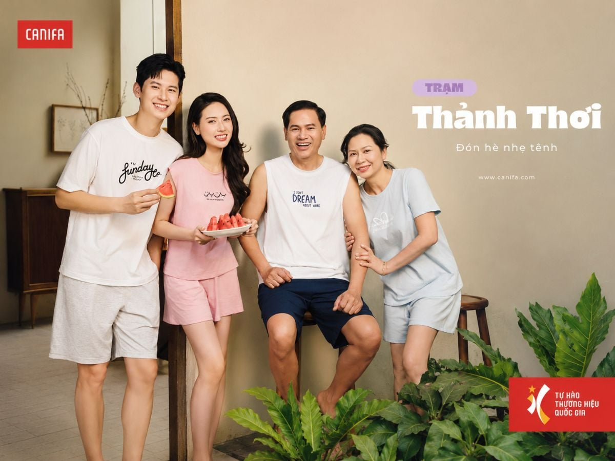 Canifa nổi bật với phân khúc family fashion