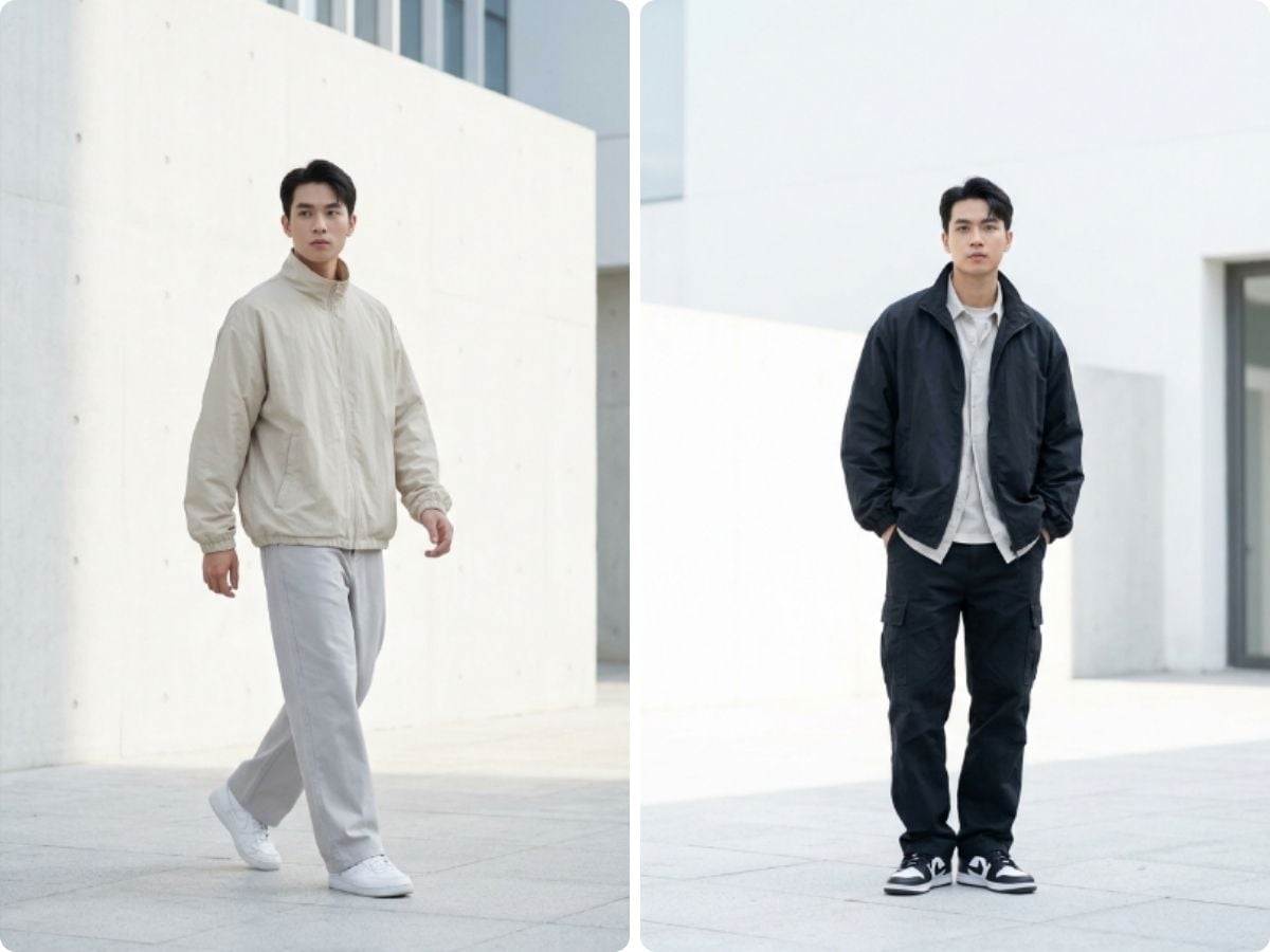 Áo gió form rộng cho phong cách trẻ, thoải mái