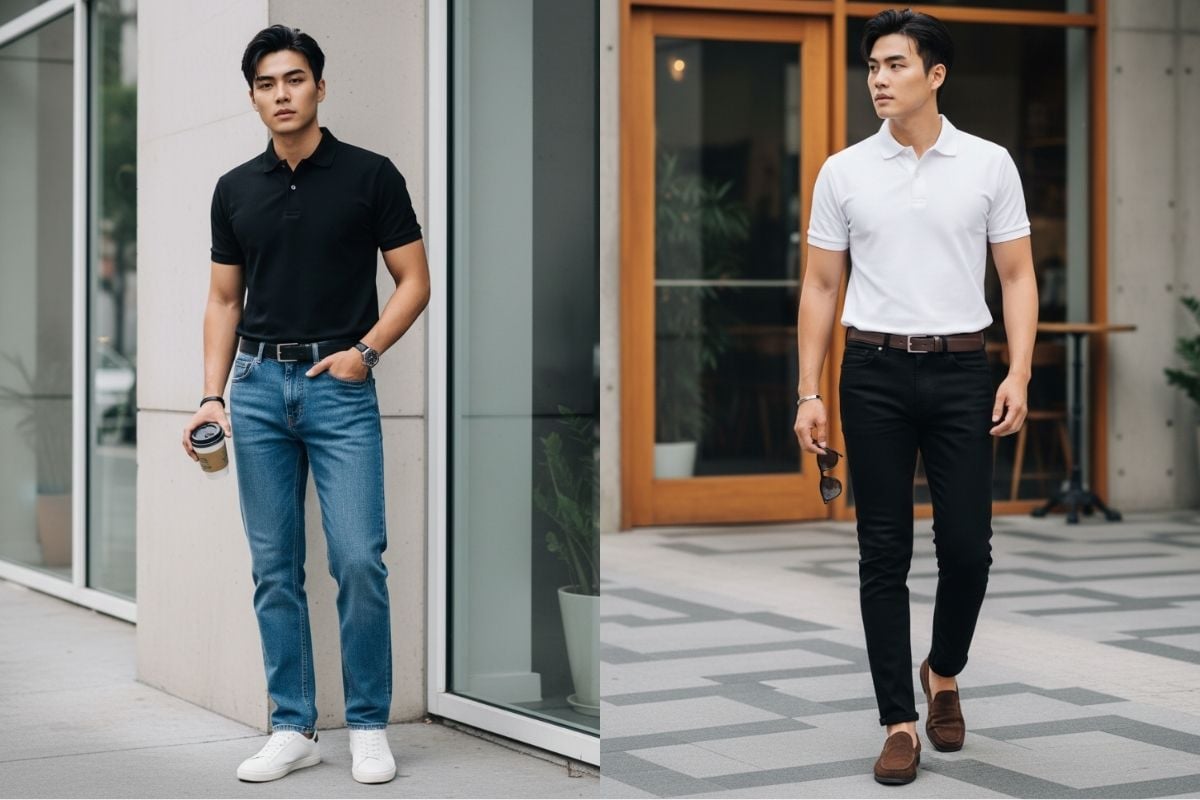 Áo polo basic dễ phối đồ, smart casual thanh lịch