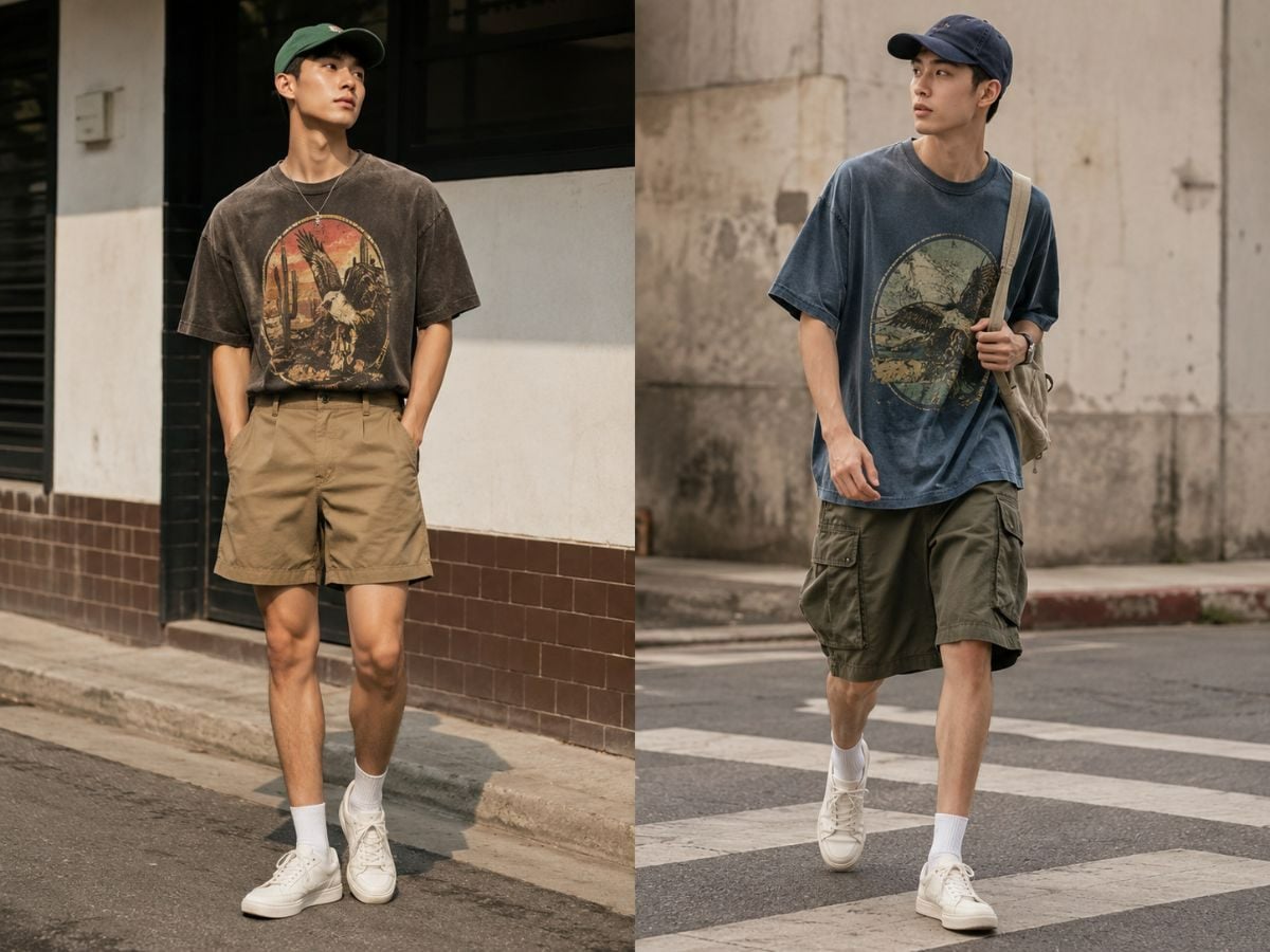 Áo thun graphic retro cổ điển