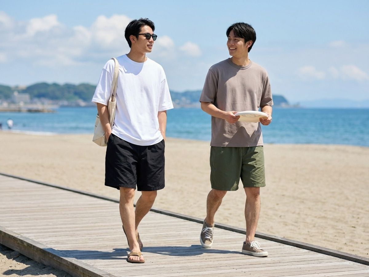 Áo thun oversized và short baggy tạo outfit năng động, phóng khoáng