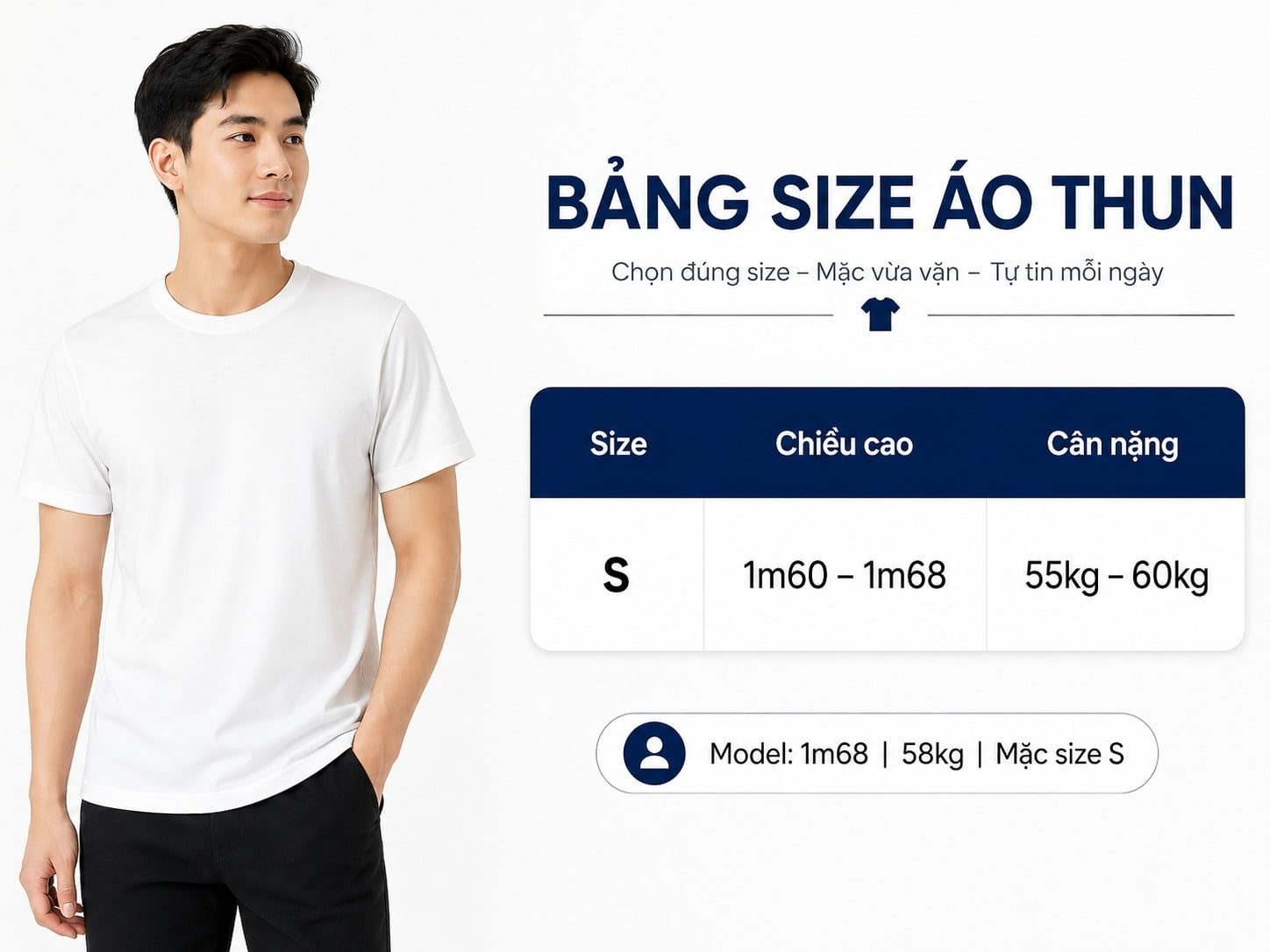 Áo thun size S