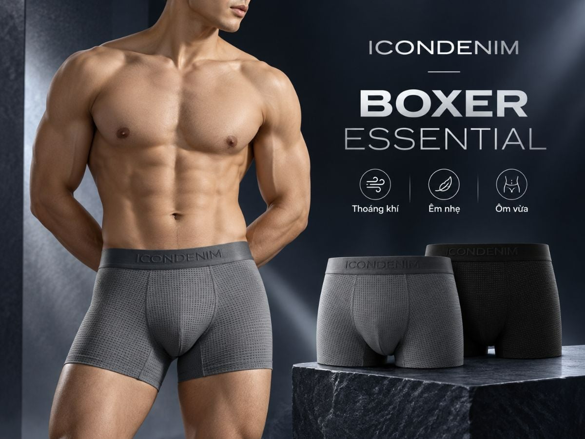 Boxer là kiểu quần có phần ống bao quanh đùi