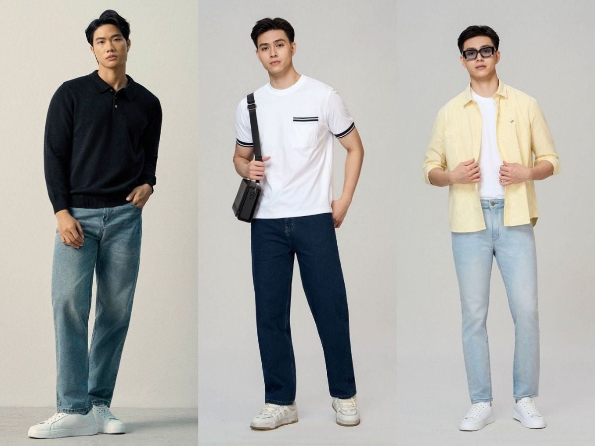 Các kiểu quần jeans nam phổ biến hiện nay