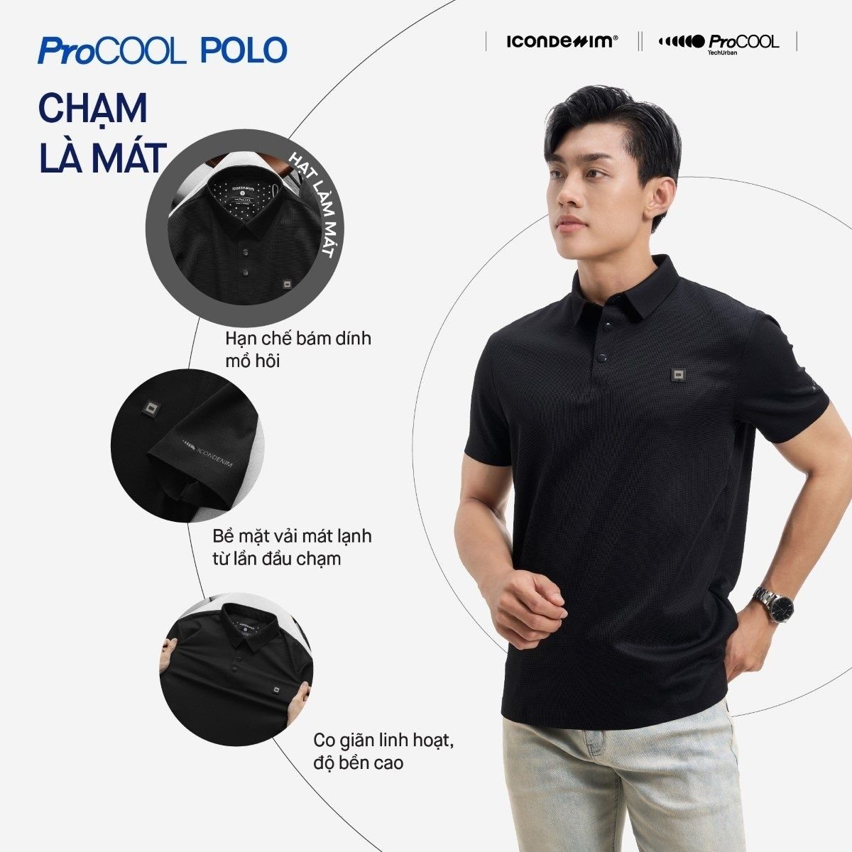 Vải Cool Fabric áo polo