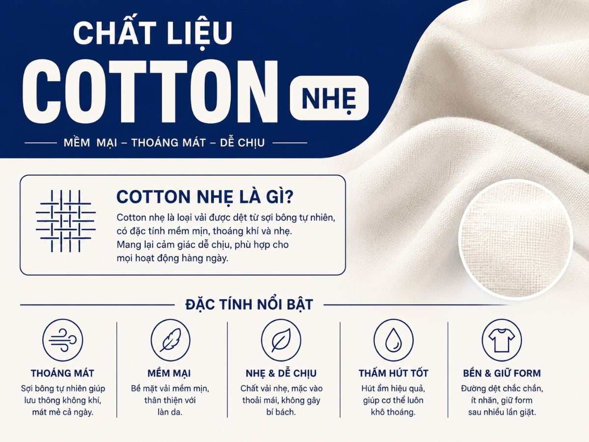 Cotton chất vải không thể thiếu trong mùa hè