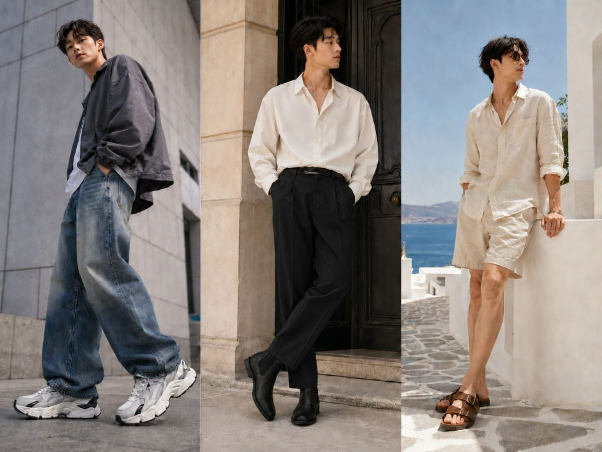 Các loại giày phối cùng form loose fit