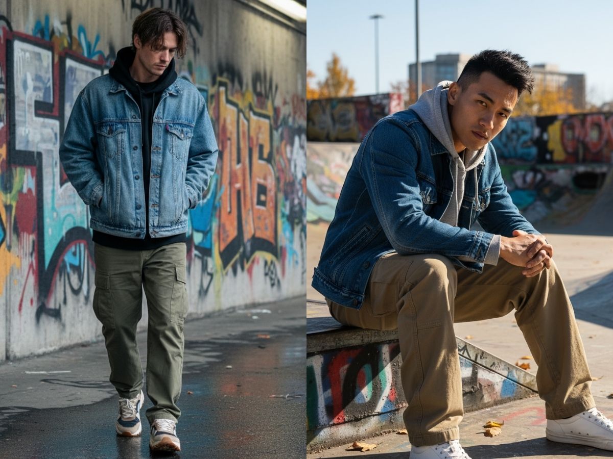 Công thức phối đồ đậm chất đường phố mùa thu cho nam