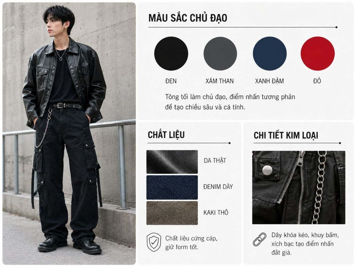 Đặc điểm phong cách Rock-chic
