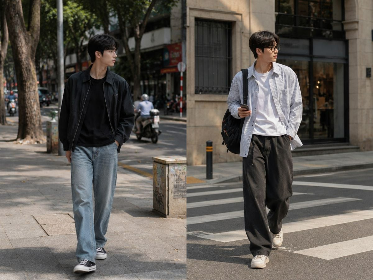 Chụp OOTD street style khi đang di chuyển trên phố