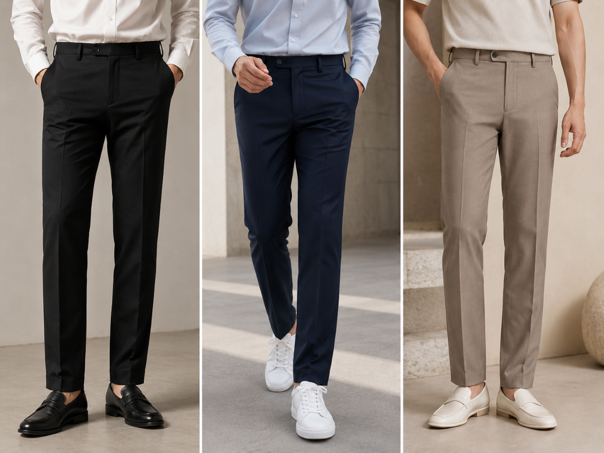 Quần form regular ít kén dáng người, dễ mặc