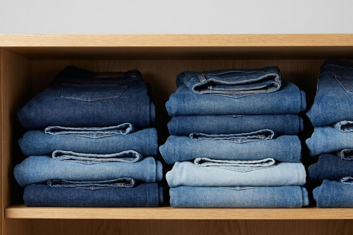 Giữ form quần jeans như mới mua