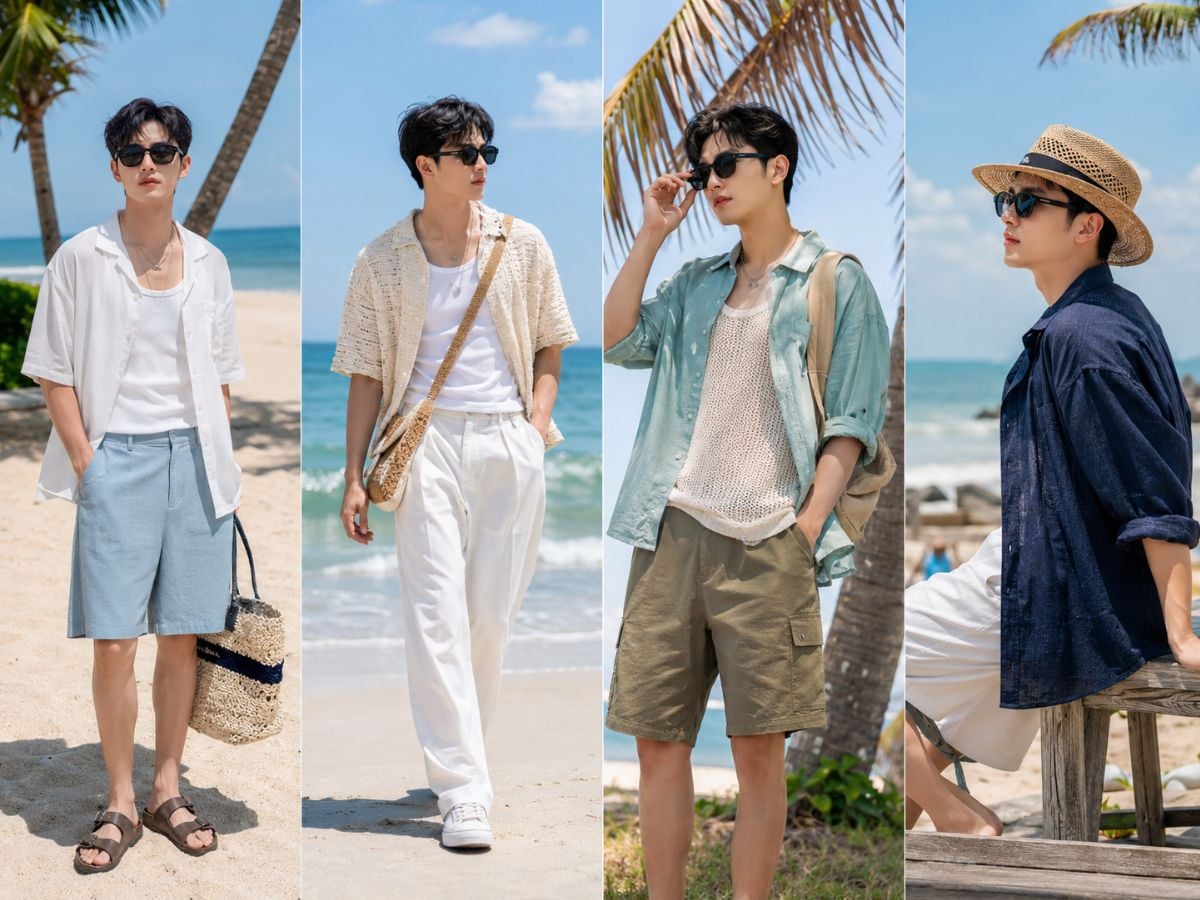 Layer mỏng giúp outfit có điểm nhấn mà vẫn giữ sự thông thoáng