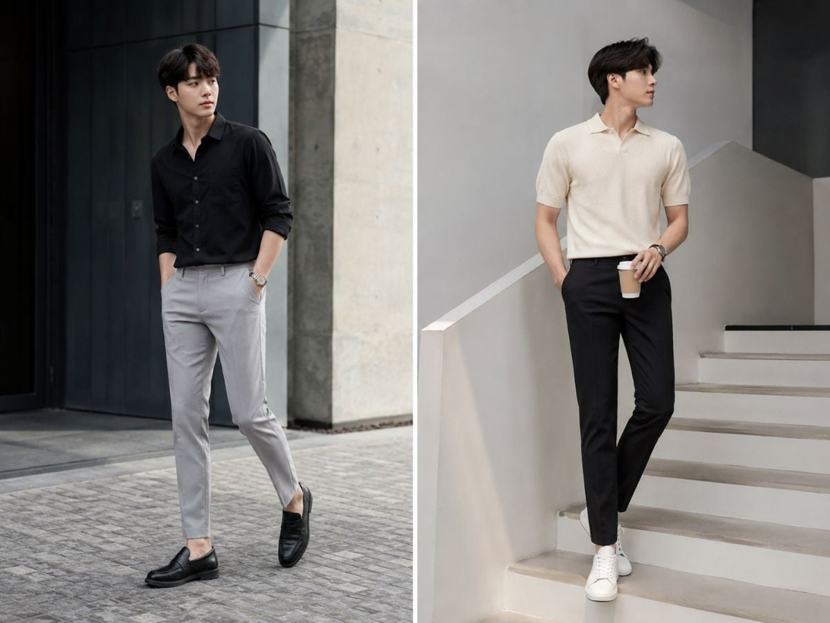 Quần tây slim fit dễ ứng dụng trong công sở và smart casual