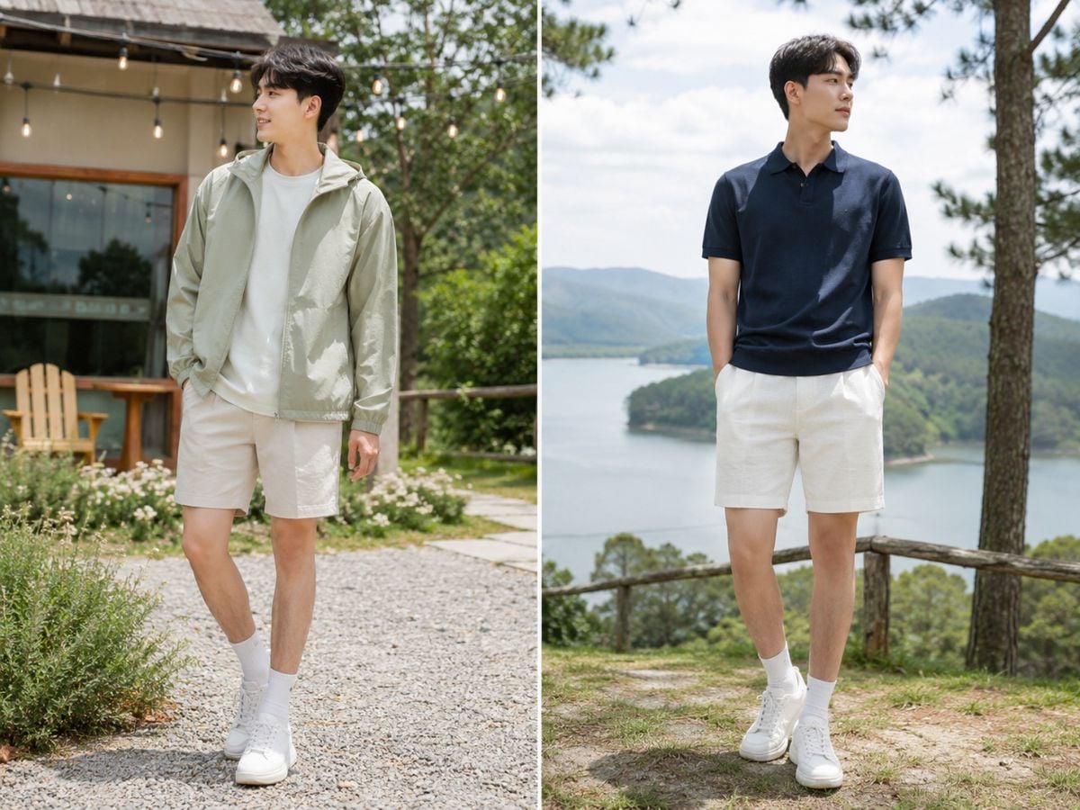 Outfit mùa hè nên nhẹ, thoáng và có thêm áo khoác mỏng khi cần