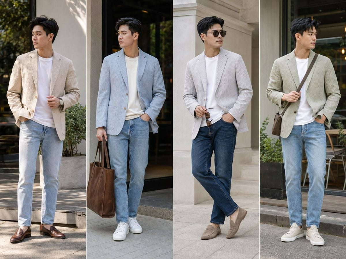 Phối áo blazer mùa hè
