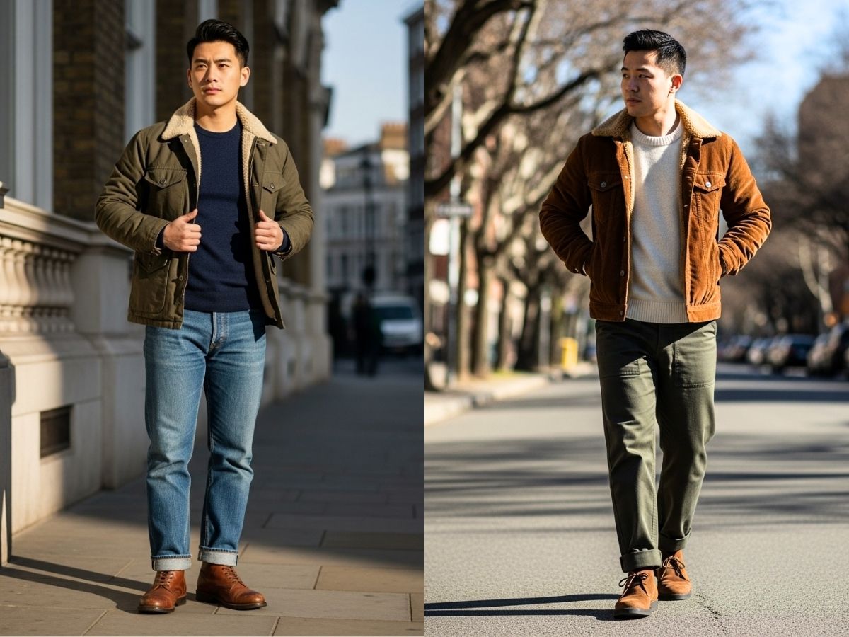 Phối layering workwear mùa lạnh