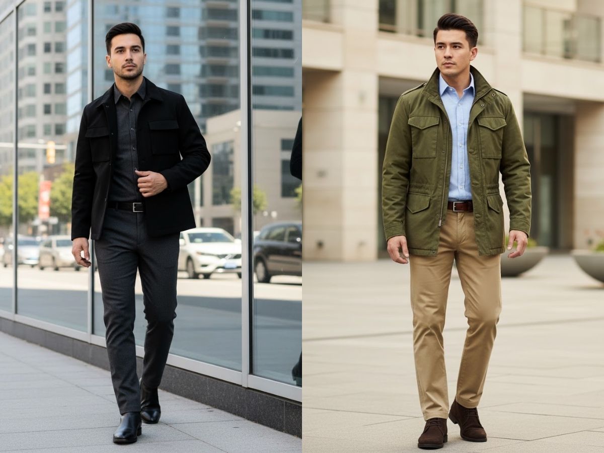 Phối đồ workwear với áo khoác Field