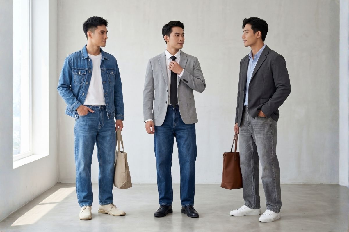 Phối đồ quần baggy phong cách layer