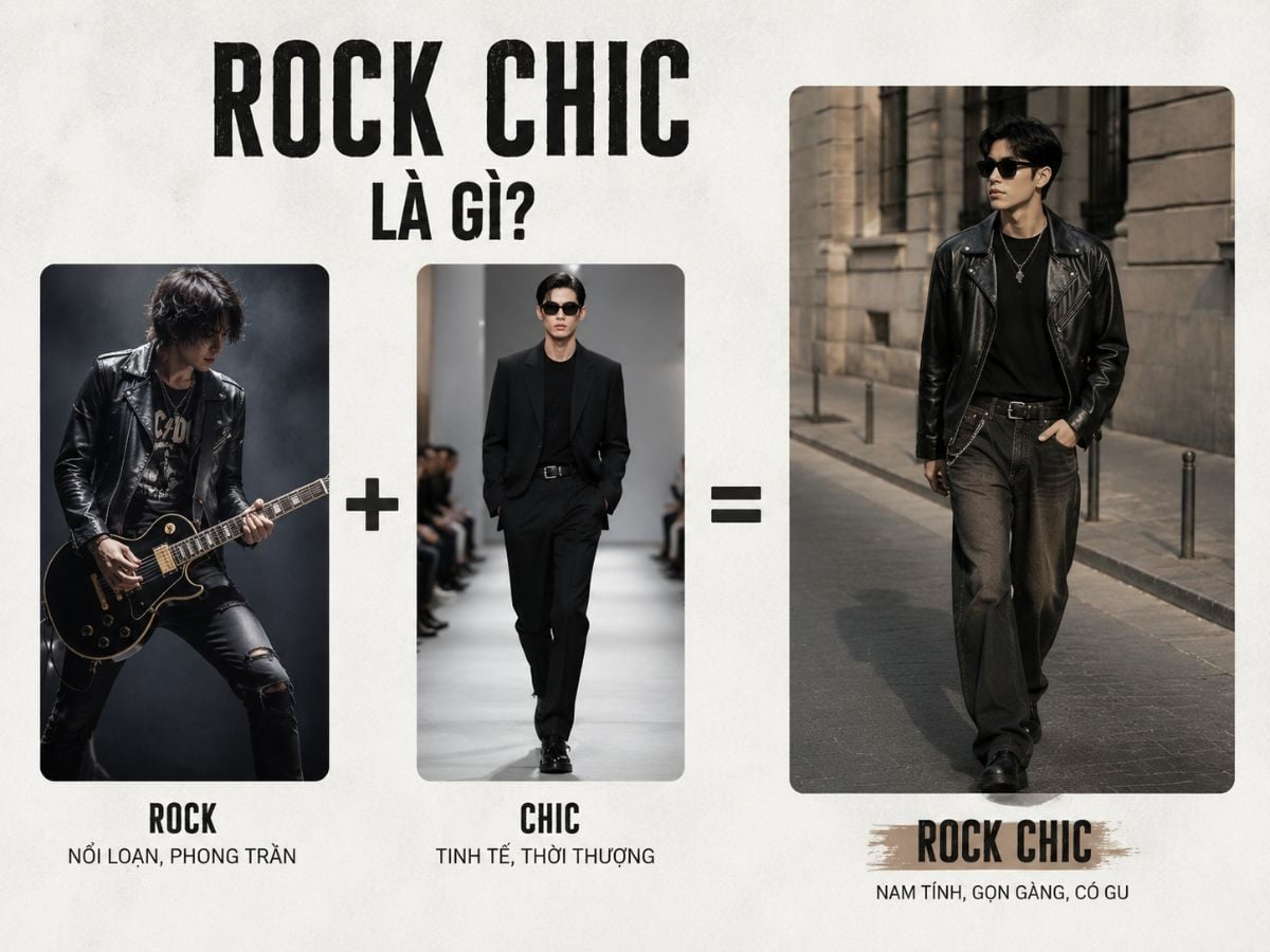 Phong cách Rock-chic