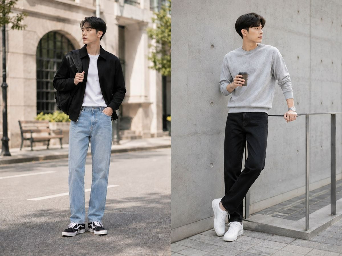 Quần jean form regular fit