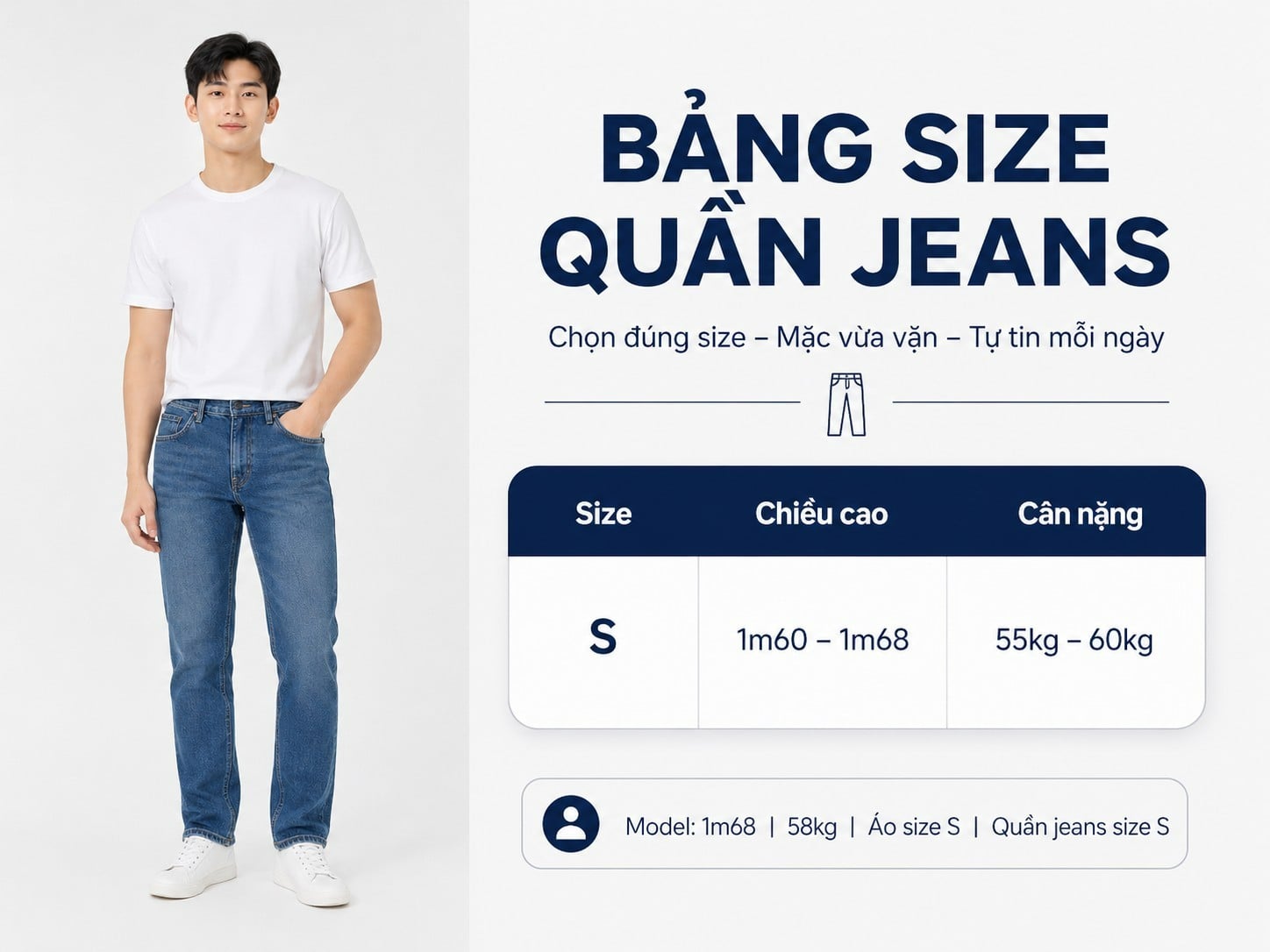 Quần jeans size S