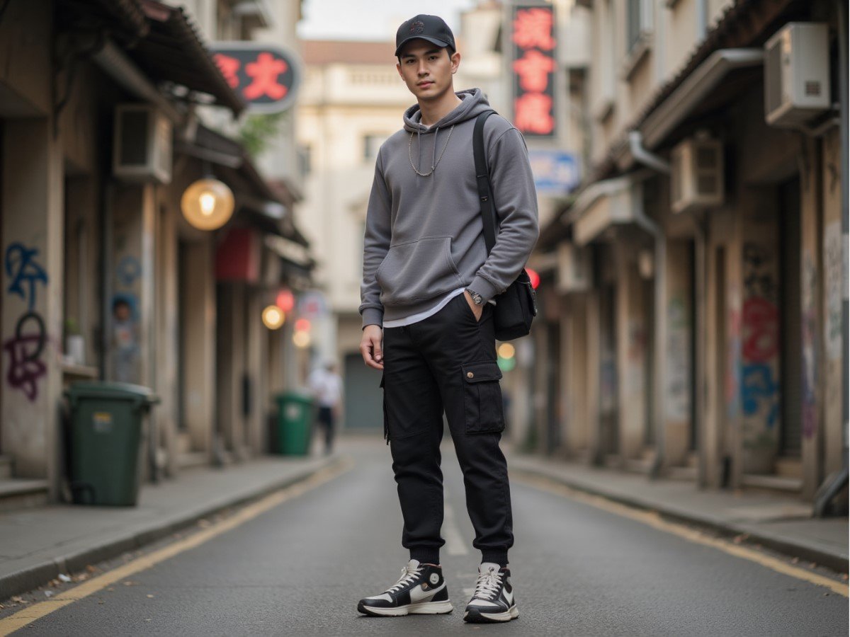 Quần jogger cargo bụi bặm, cá tính