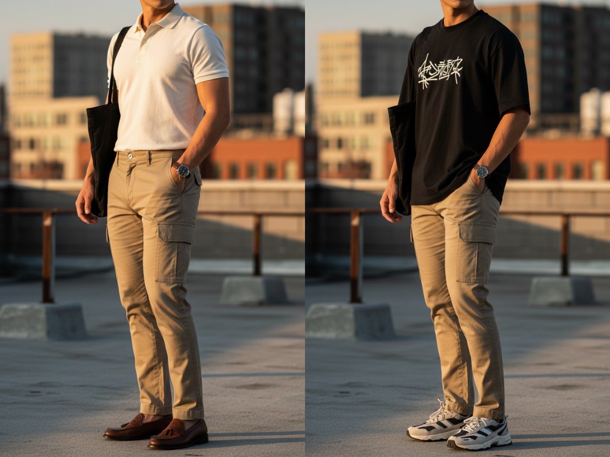 Quần kaki cargo bền bỉ, dễ phối đồ